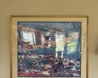 Marco Sassone Coastal Landscape Serigraph