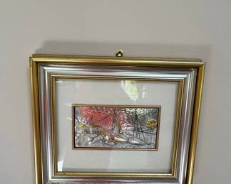 Creazioni Artistiche Italian Silver Relief Plaque with Nautical Scene
