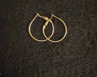 14K Gold Plated Hoop Earrings