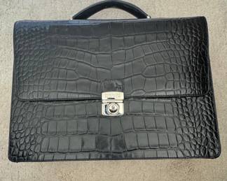 Kenneth Cole Reaction Faux Alligator Briefcase