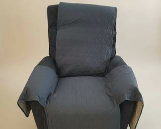 Fabric Recliner with Diamond Quilted Protector