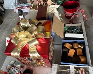 Large Decorative Christmas Gift Box Ornament
