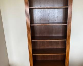Pair of Traditional Style Fluted Column Bookcases