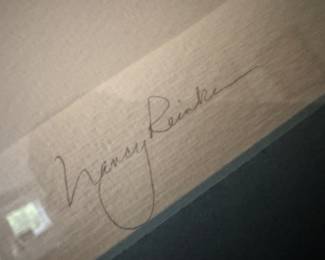 Framed Original Lithograph "Crow's Nest" Signed Nancy Reinke - Edition 13/75