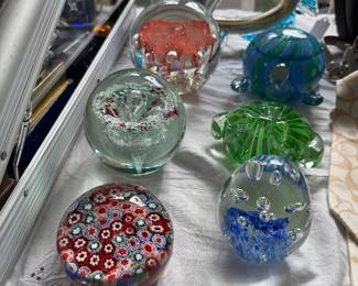 Vintage Glass Paperweights