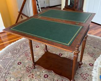 Bombay 1 Drawer / 2 Tier Sliding Top Game Table (16-1/2"/33"W x 20"D x 30"H)