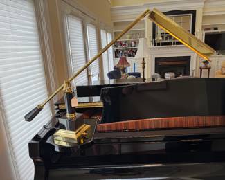 House of Troy Marble Base Grand Piano Counter-Balance Lamp