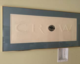 Framed Original Lithograph "Crow's Nest" Signed Nancy Reinke - Edition 13/75