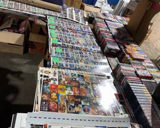 Uncut trading cars. We have so many we couldn't display them all.
