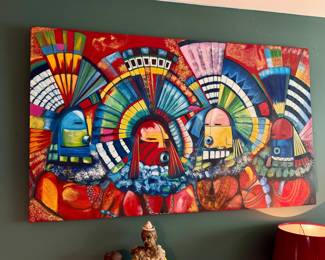 Mary Hermes Mehl Kachina Dancers Painting