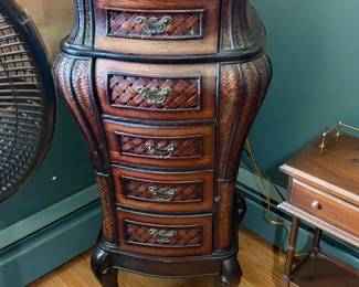Vintage French Provincial Style Bombe Chest 