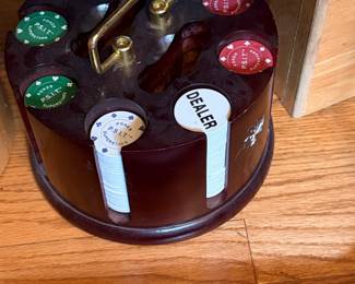 Carousel of poker chips