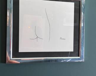 Pablo Picasso "Derrière" or "Buttocks" Line Drawing Print 