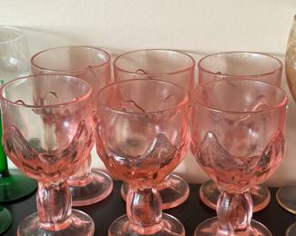 Tiffin Franciscan Cabaret Pink Water Goblets