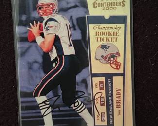 2000 Playoff Contenders Championship Rookie Ticket Tom Brady Card (replica)