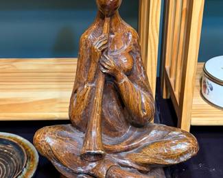 Mid-Century Leonardo Art Works Flute Player Sculpture
