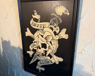 Ed Hardy ‘Death or Glory’ framed print