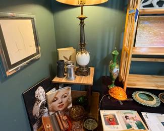 Neoclassical Style Brass and Milk Glass Table Lamp