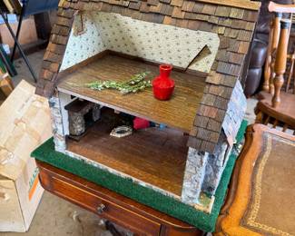 Handcrafted Stone and Wood Miniature Cottage - Storybook Tattington Cottage Style
