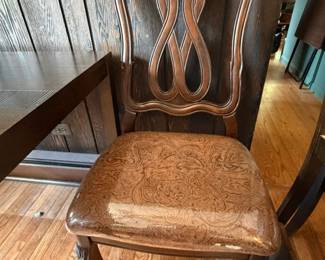 Thomasville Chippendale-Style Carved Mahogany Dining Chair