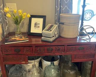 Asian console table