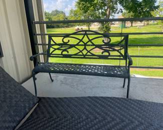 Metal bench