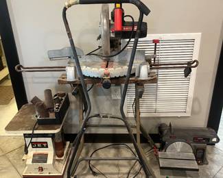 Sander, lawn mower, saw