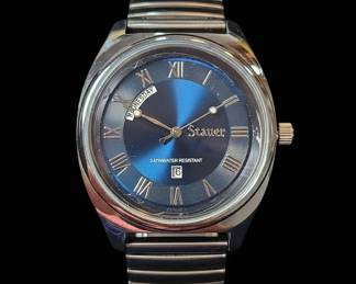 Stauer Urban Blue DayDate Watch