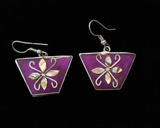 Vintage Sterling Silver Garnet and Marcasite Jewelry Set