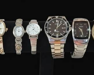 Collection of Seven Assorted Quartz Wristwatches
