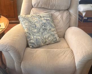 Recliner suede cloth