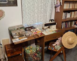 Variety of Sewing Items Here! Singer Sewing Machine as well!