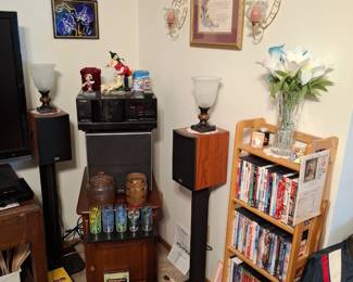 Phase Speakers, More Dvds and a Pioneer 101 Disc CD Changer! Vintage Juice Glasses too!