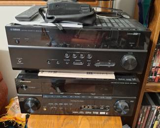 Closer View of the Yamaha and Pioneer Receivers!