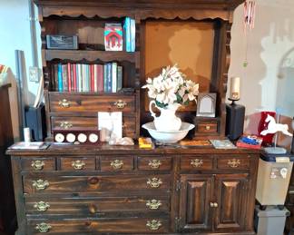 Large Dresser with Built in Bookcase!