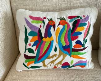 Embroidered pillow