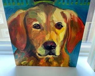 Hand painted dog