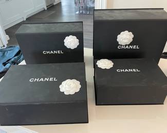 Empty Chanel boxes 
