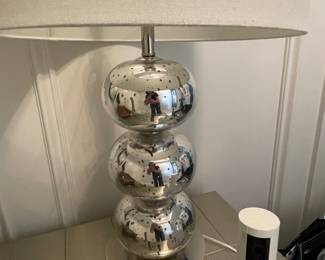 Silver stack lamp