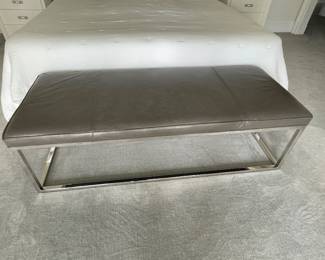 Leather bench