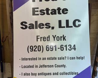 If you’re interested in having an Estate Sale, give me a call and we can talk setting dates for next year.