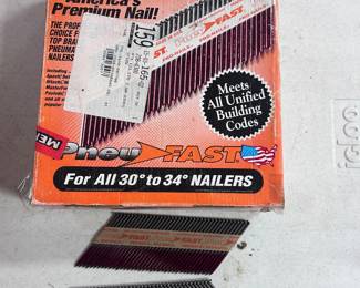 Half a box of Pneu nails.
