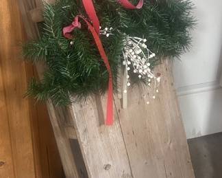 wooden sled - perfect for theholidays!!!