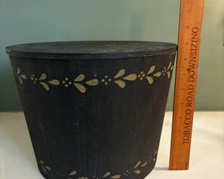 F86 - $35. 3 Piece Set - Faux Primitive Stacking Boxes with lids.