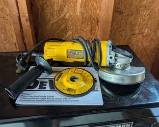F107 - $35. Corded DeWalt Angle Grinder.