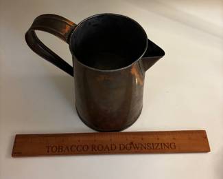 F93 - $30. Lidded Copper Coffee Pot.