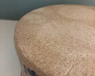 F79 - $35. Vintage Stoneware Cake Crock.