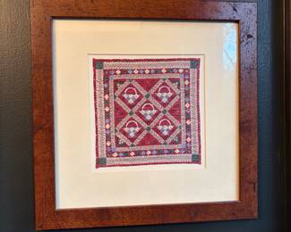 F7 - $10. Frames quilt print. Measures 14.5" x 14.5" square.
