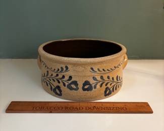 F79 - $35. Vintage Stoneware Cake Crock.