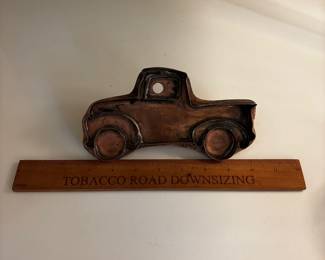 F95 - $85. Michael Bonne Copper Large Truck Cookie Cutter.